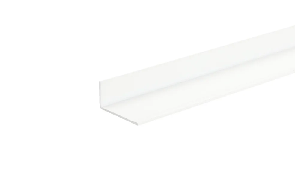 Vinkellist Alu Vit 15 x 15 mm - 1 m
