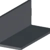 Vinkellist PVC Svart 25 x 25 mm - 1 m