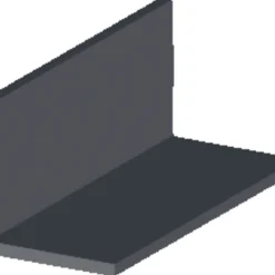 Vinkellist PVC Svart 25 x 25 mm - 1 m