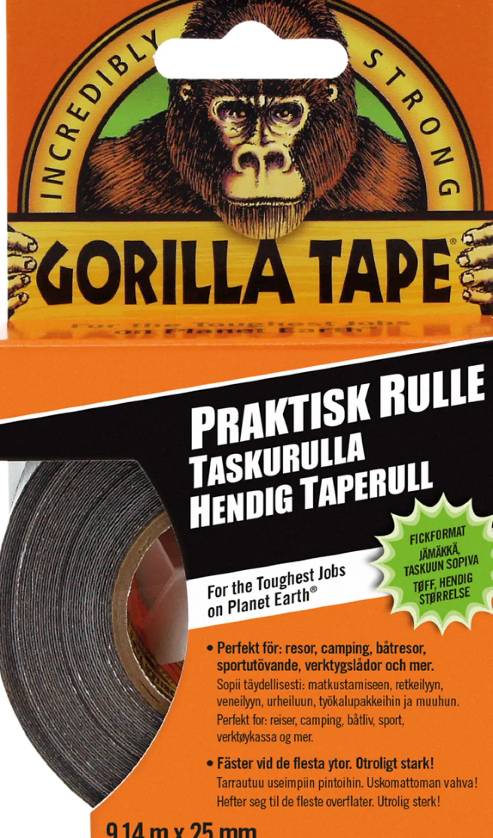 Vävtejp 25 mm x 9,14 m Gorilla