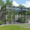 Växthus Aphrodite 11500 Svart Glas/Poly 11,5 m² Vitavia