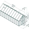 Växthus Balance 14,8 m² Mörkgrå Canopia by Palram