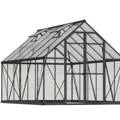 Växthus Balance 8,9 m² Mörkgrå Canopia by Palram