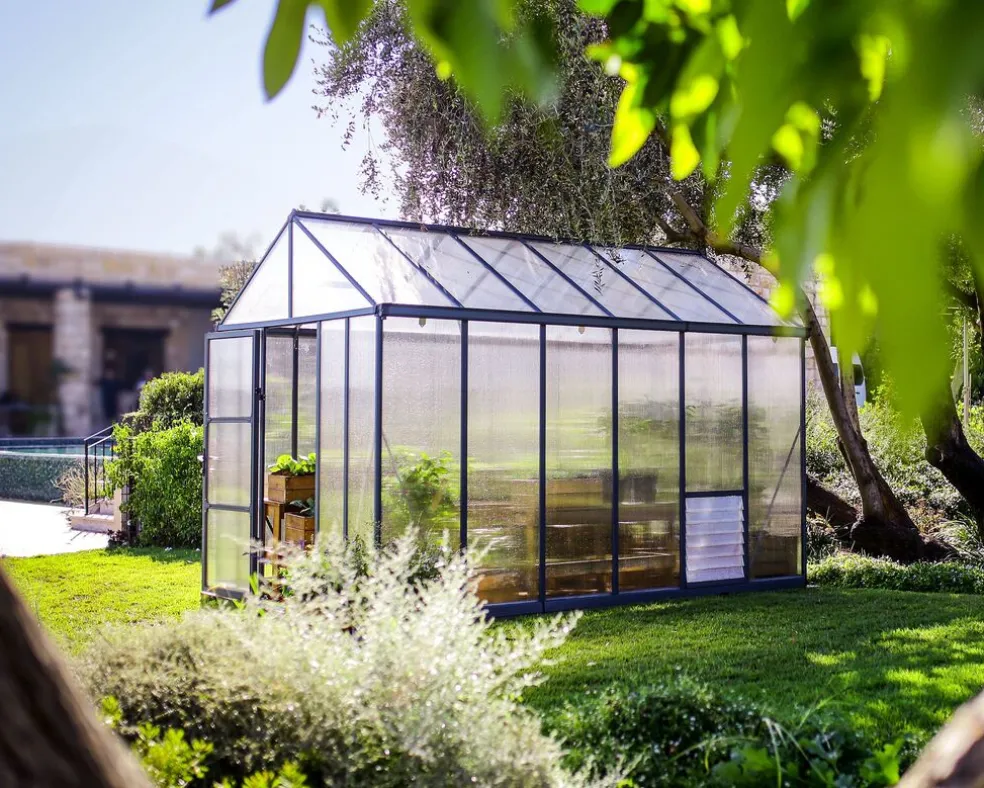 Växthus Glory Premium 9,2 m² Mörkgrå Canopia by Palram