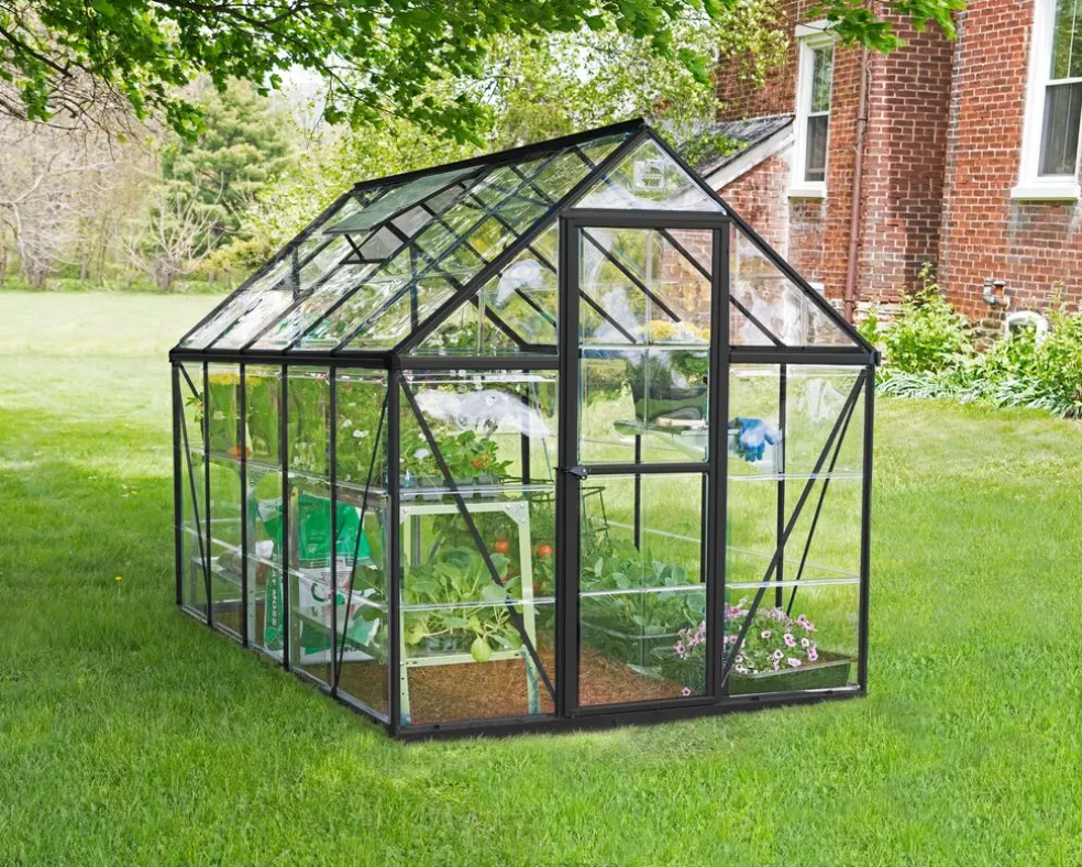 Växthus Harmony 5,7 m² Mörkgrå Canopia by Palram