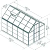 Växthus Harmony 5,7 m² Silver Canopia by Palram