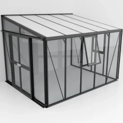 Växthus Helena 8600 Svart Glas/Poly 8,6 m² Vitavia