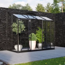 Växthus Ida 3300 Svart Glas 3,3 m² Vitavia