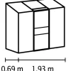 Växthus Ida 1300 Svart Poly 1,3 m² Vitavia