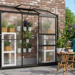 Växthus Ida 1300 Svart Poly 1,3 m² Vitavia