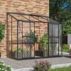 Växthus Ida 3300 Svart Poly Sockel 3,3 m² Vitavia