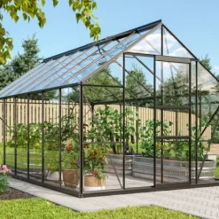 Växthus Merkur 11500 Svart Glas 11,5 m² Vitavia