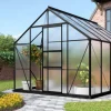 Växthus Merkur 8300 Svart Poly Sockel 8,3 m² Vitavia