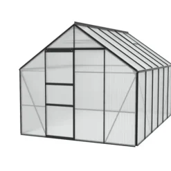 Växthus Merkur 9900 Svart Poly Sockel 9,9 m² Vitavia
