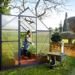 Växthus Mythos 5,7 m² Mörkgrå Canopia by Palram