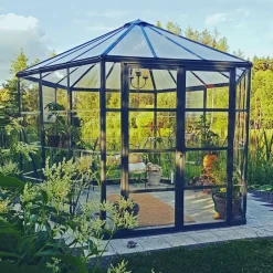 Växthus Oasis 8,6 m² Mörkgrå Canopia by Palram
