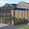 Växthus Poseidon 15700 Svart Glas/Poly 15,7 m² Vitavia