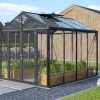 Växthus Poseidon 8100 Svart Glas/Poly 8,1 m² Vitavia