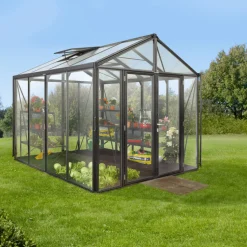 Växthus Poseidon 8100 Svart Glas/Poly 8,1 m² Vitavia