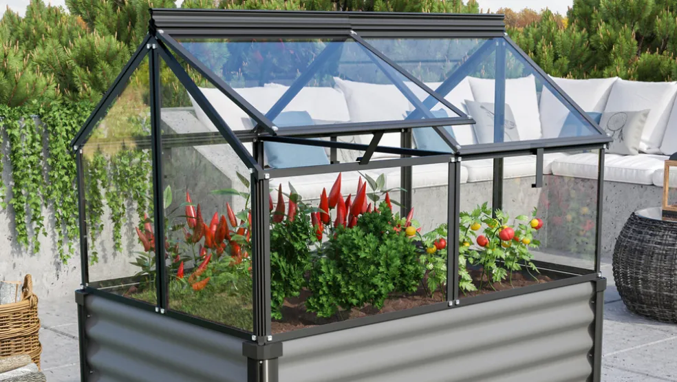 Växthus t/pallkrage Gaia Jumbo 119 x 83 x 72 cm Vitavia