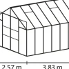 Växthus Uranus 9900 Svart Glas 9,9 m² Vitavia