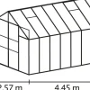 Växthus Uranus 11500 Svart Glas 11,5 m² Vitavia