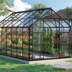 Växthus Uranus 11500 Svart Glas 11,5 m² Vitavia