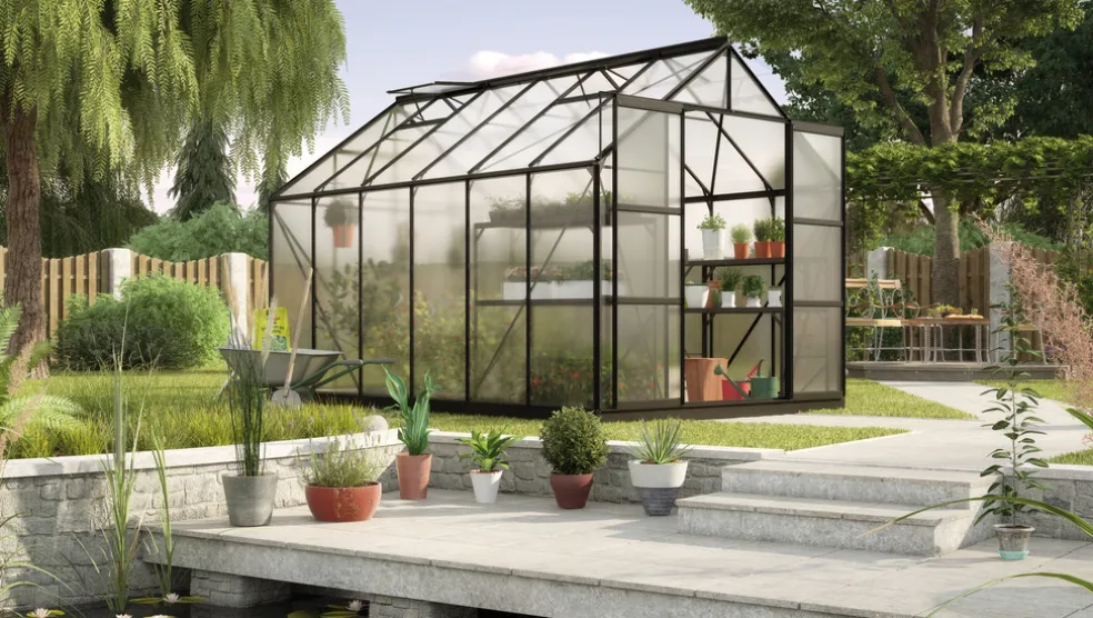 Växthus Uranus 9900 Svart Poly 9,9 m² Vitavia