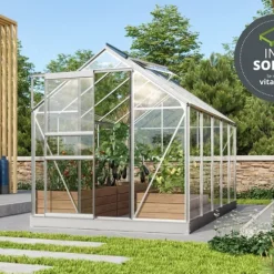 Växthus Venus 6200 Alu Glas Sockel 6,2 m² Vitavia