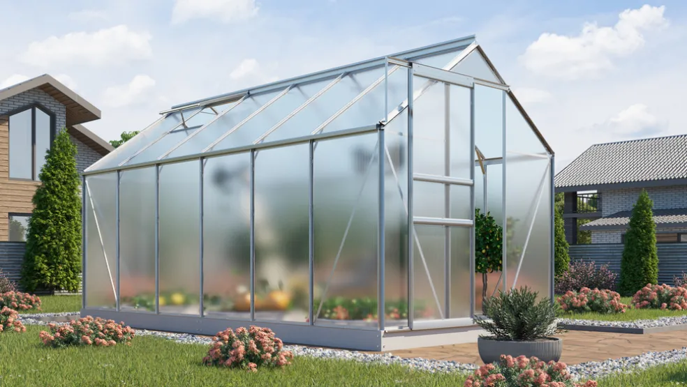 Växthus Venus 7500 Alu Poly Sockel 7,5 m² Vitavia