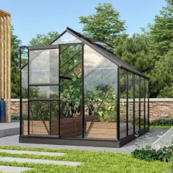 Växthus Venus 6200 Svart Glas 6,2 m² Vitavia
